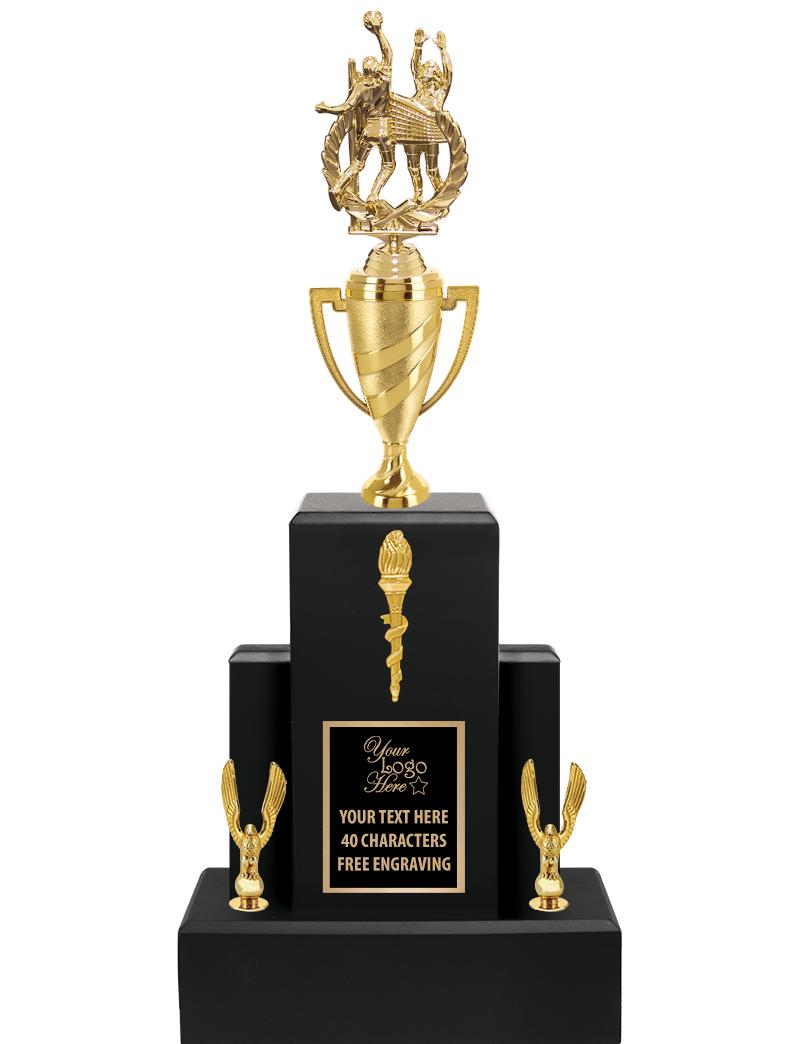 20.75" BLACK WOOD TRP/GOLD CUP