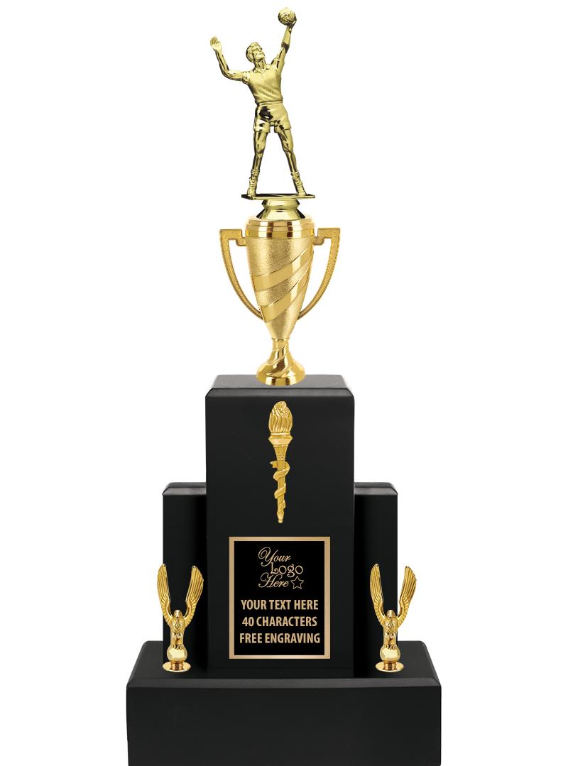 20.75" BLACK WOOD TRP/GOLD CUP