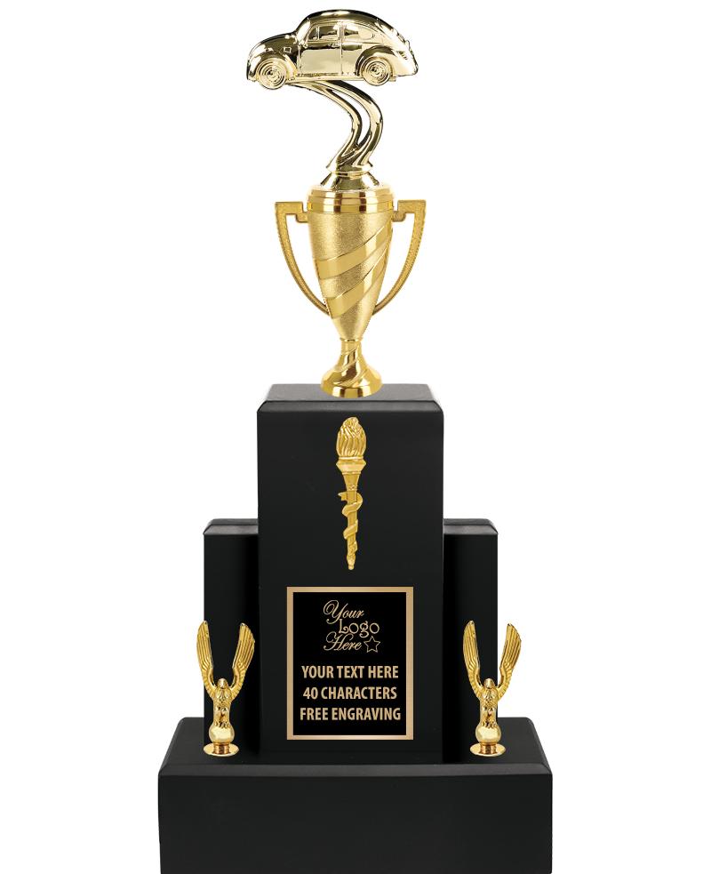 20.75" BLACK WOOD TRP/GOLD CUP