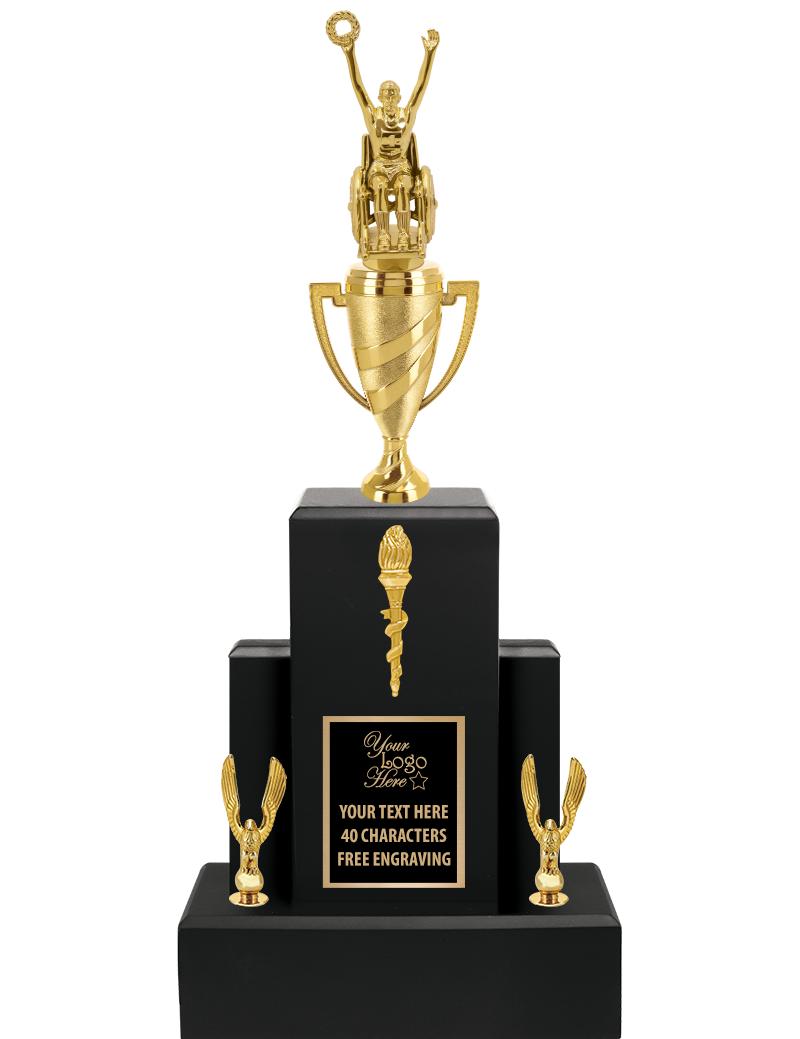 20.75" BLACK WOOD TRP/GOLD CUP