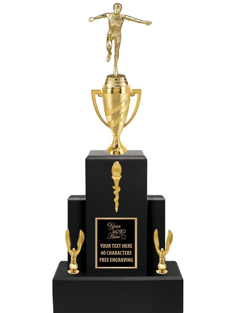 20.75" BLACK WOOD TRP/GOLD CUP