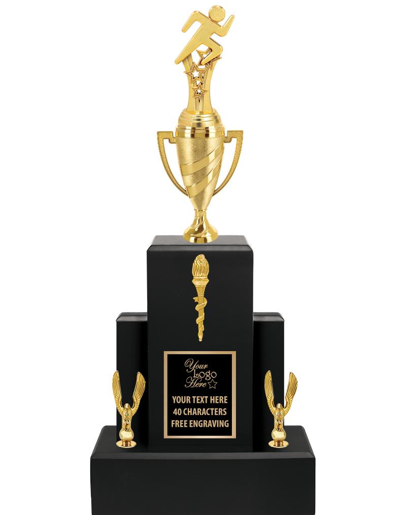 20.75" BLACK WOOD TRP/GOLD CUP