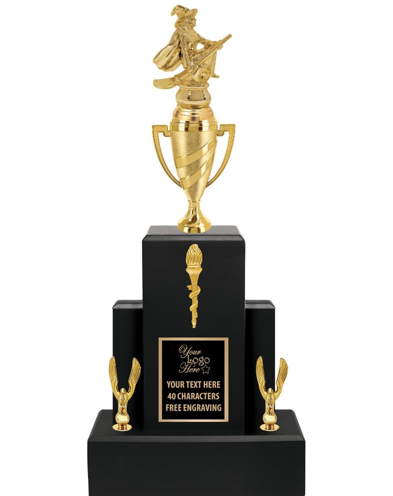 20.75" BLACK WOOD TRP/GOLD CUP