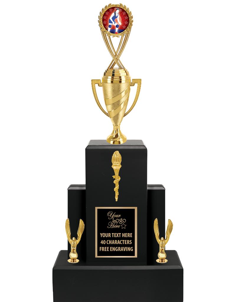 20.75" BLACK WOOD TRP/GOLD CUP