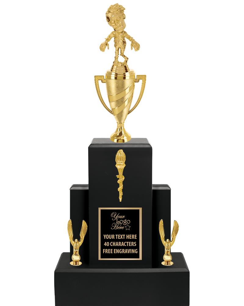 20.75" BLACK WOOD TRP/GOLD CUP
