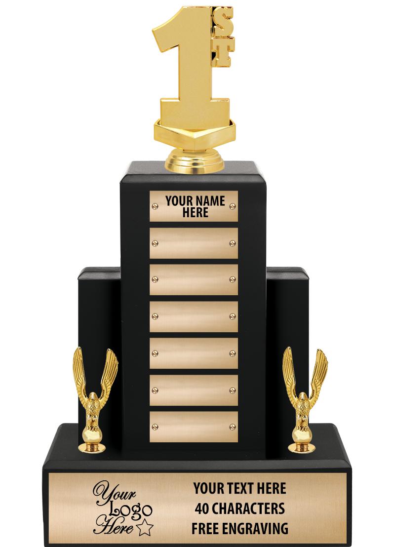 15.75" BLACK WOOD PPTL TROPHY