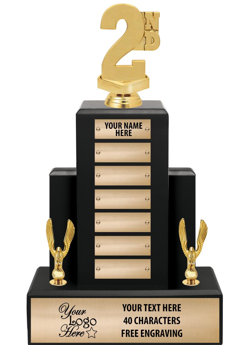 15.75" BLACK WOOD PPTL TROPHY