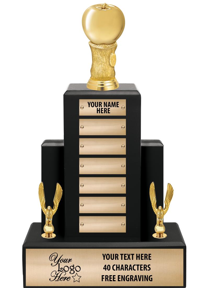 15.75" BLACK WOOD PPTL TROPHY