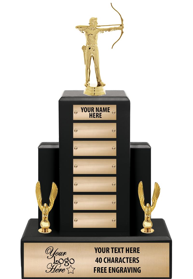 15.75" BLACK WOOD PPTL TROPHY