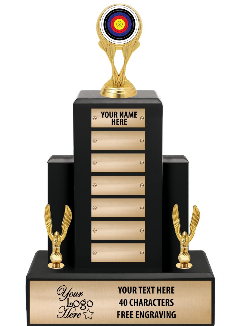 15.75" BLACK WOOD PPTL TROPHY