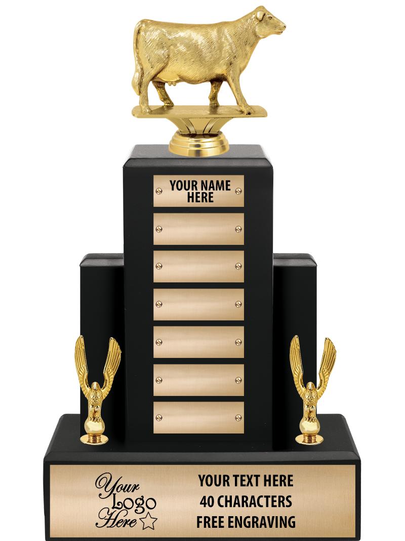 15.75" BLACK WOOD PPTL TROPHY