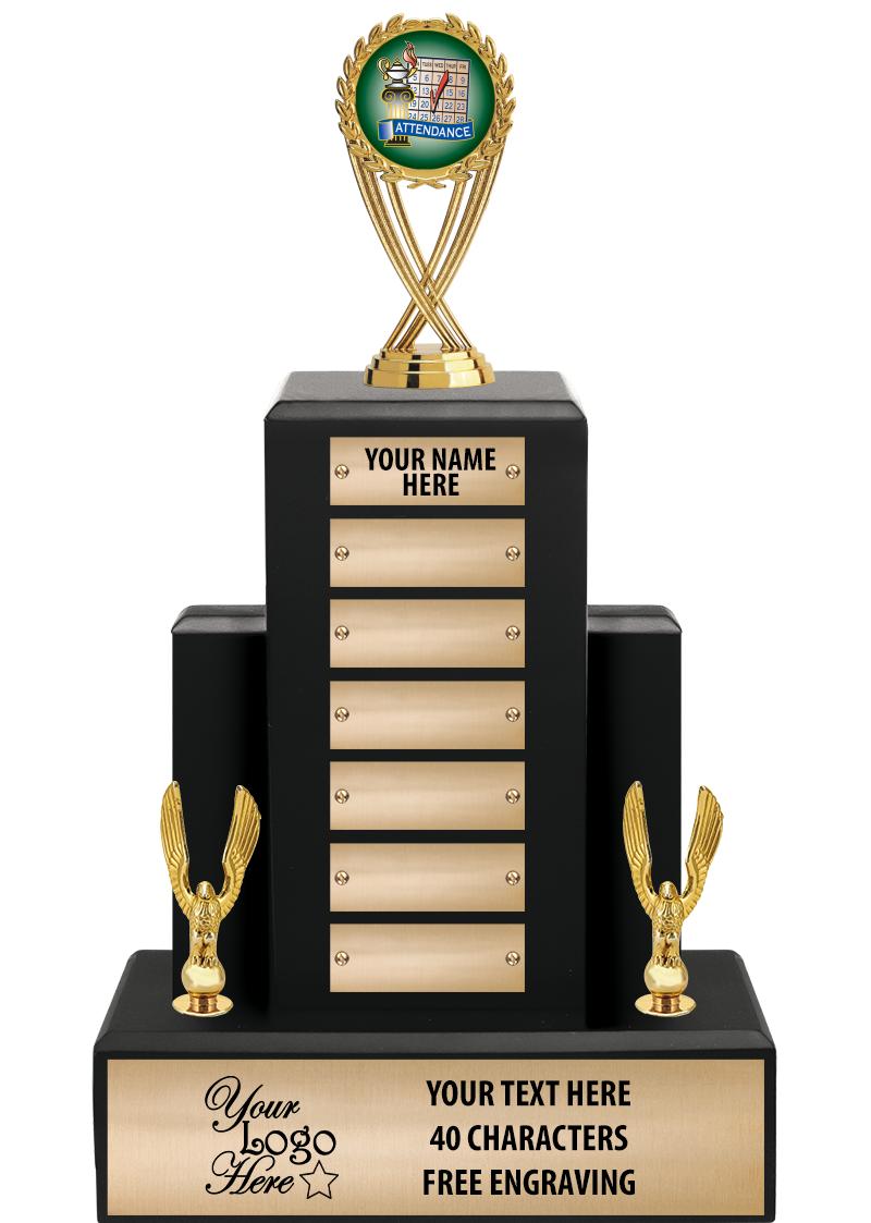 15.75" BLACK WOOD PPTL TROPHY