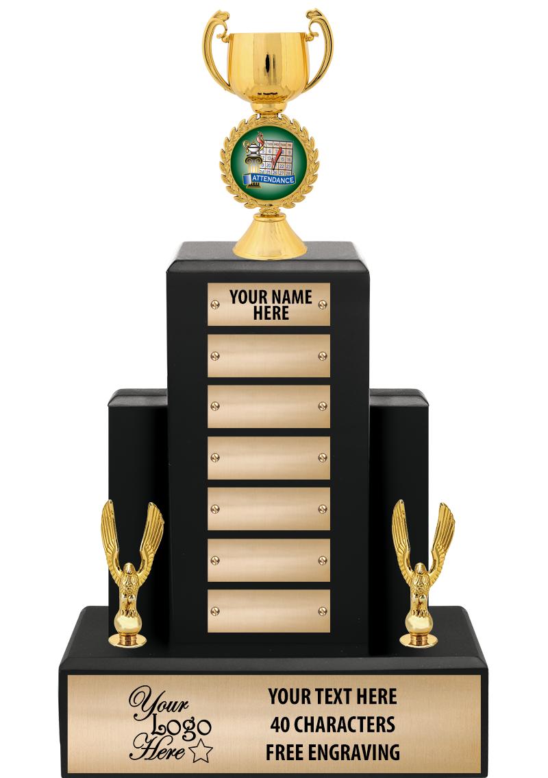 15.75" BLACK WOOD PPTL TROPHY