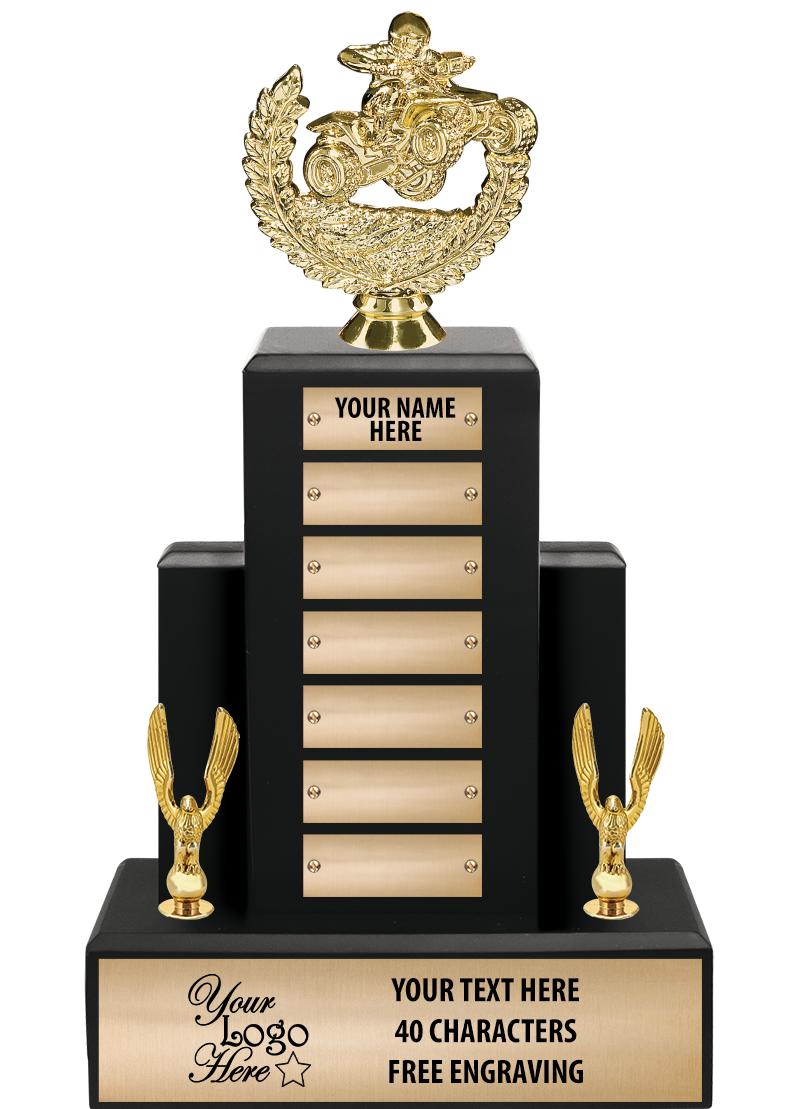 15.75" BLACK WOOD PPTL TROPHY