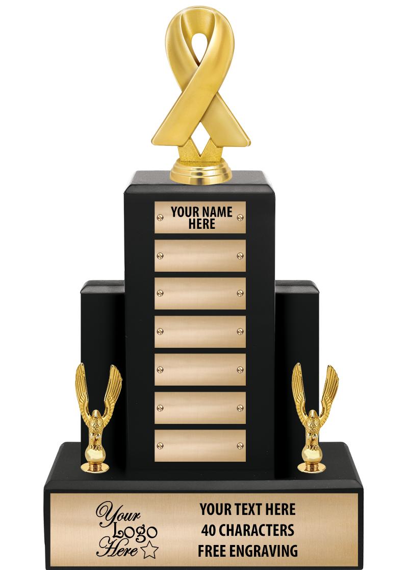 15.75" BLACK WOOD PPTL TROPHY