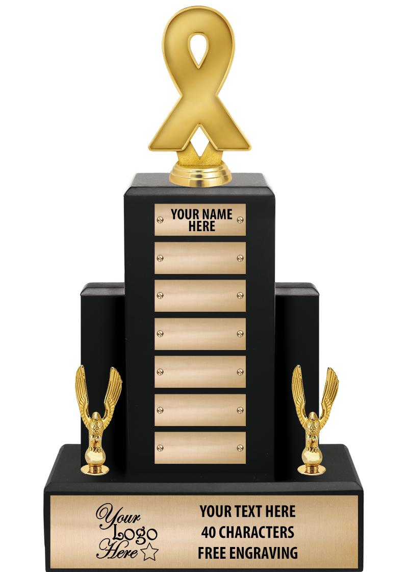 15.75" BLACK WOOD PPTL TROPHY