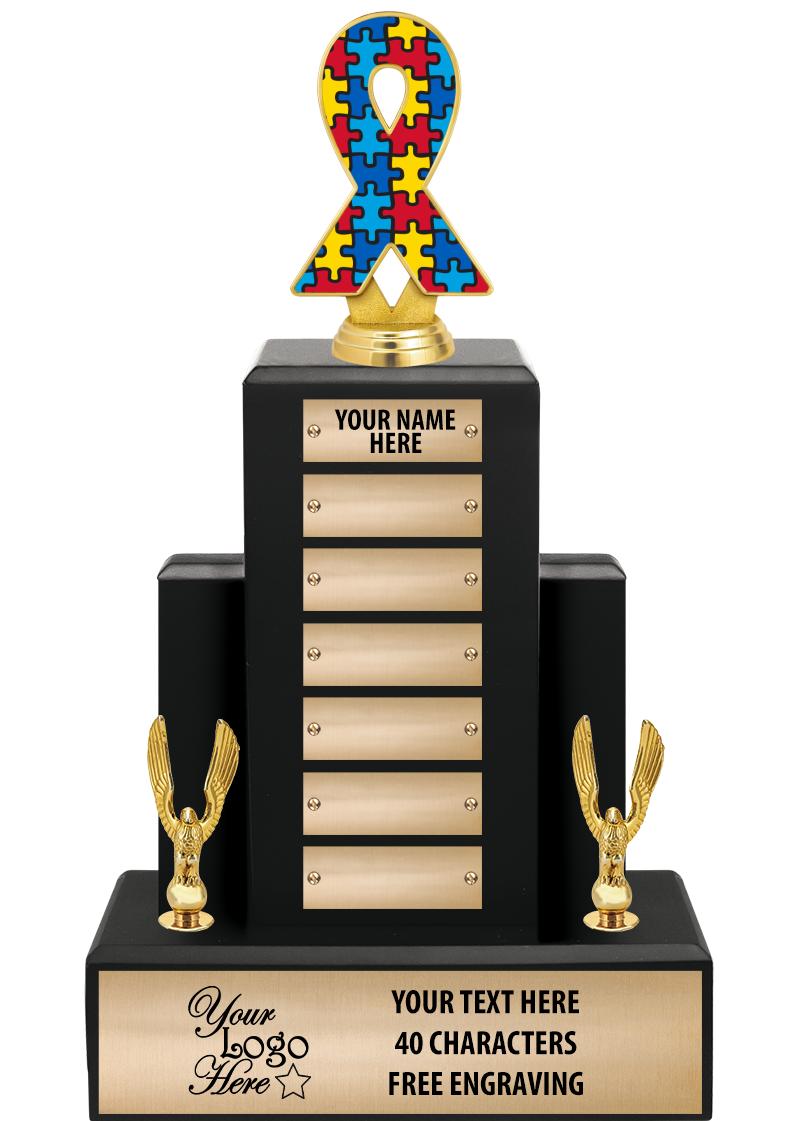 15.75" BLACK WOOD PPTL TROPHY