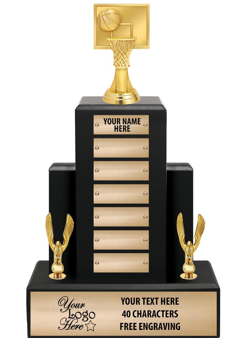 15.75" BLACK WOOD PPTL TROPHY