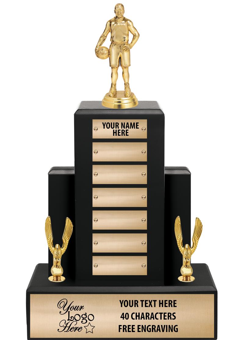 15.75" BLACK WOOD PPTL TROPHY