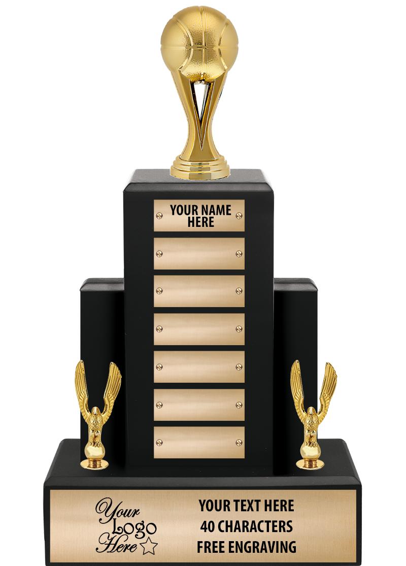 15.75" BLACK WOOD PPTL TROPHY