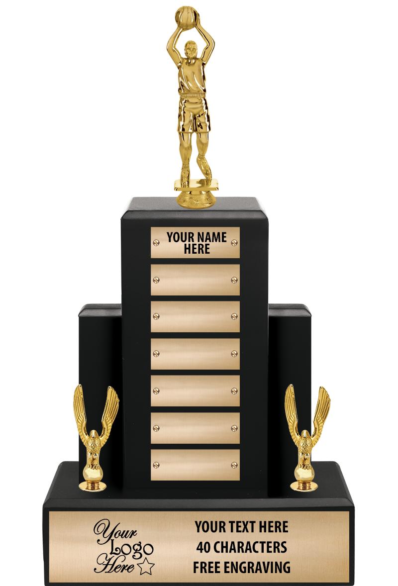 15.75" BLACK WOOD PPTL TROPHY
