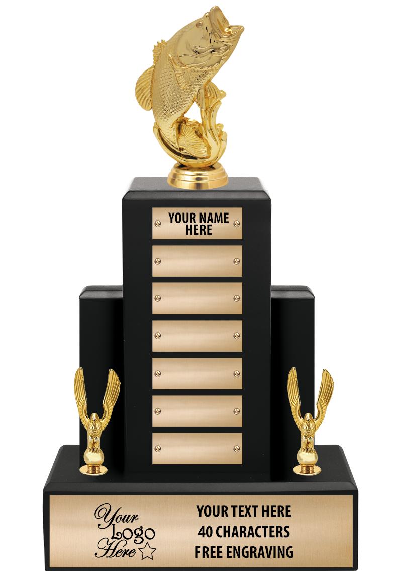 15.75" BLACK WOOD PPTL TROPHY