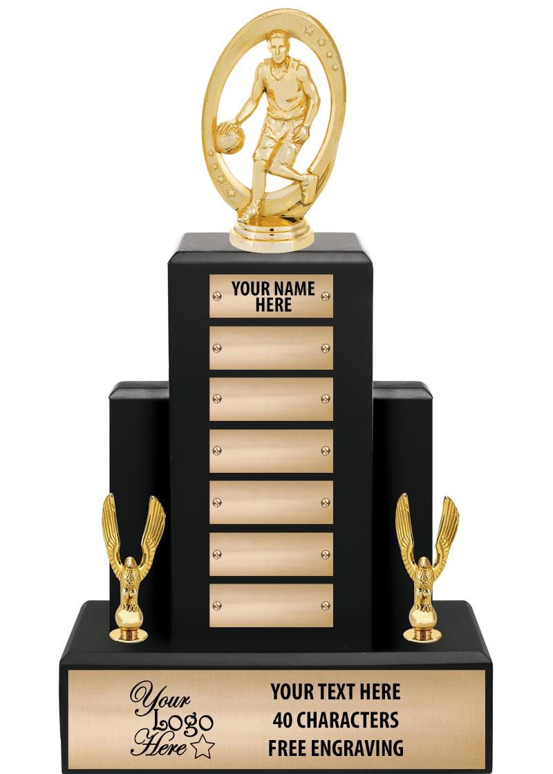 15.75" BLACK WOOD PPTL TROPHY