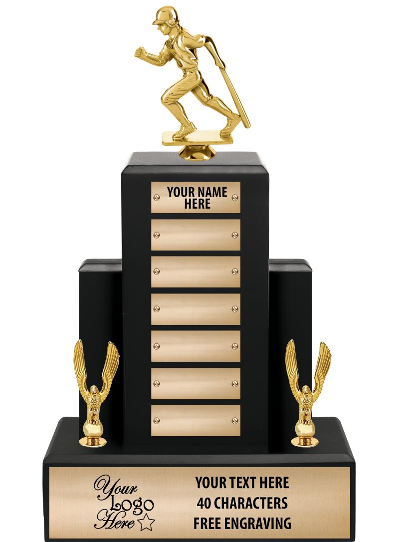 15.75" BLACK WOOD PPTL TROPHY