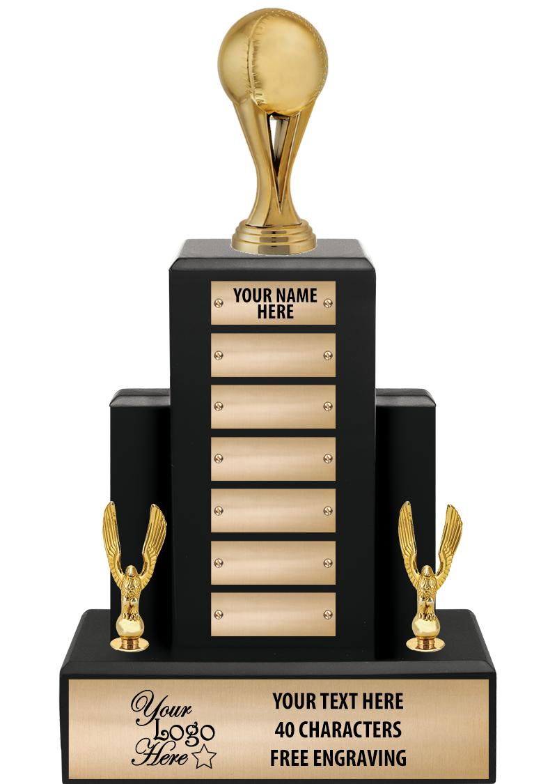 15.75" BLACK WOOD PPTL TROPHY