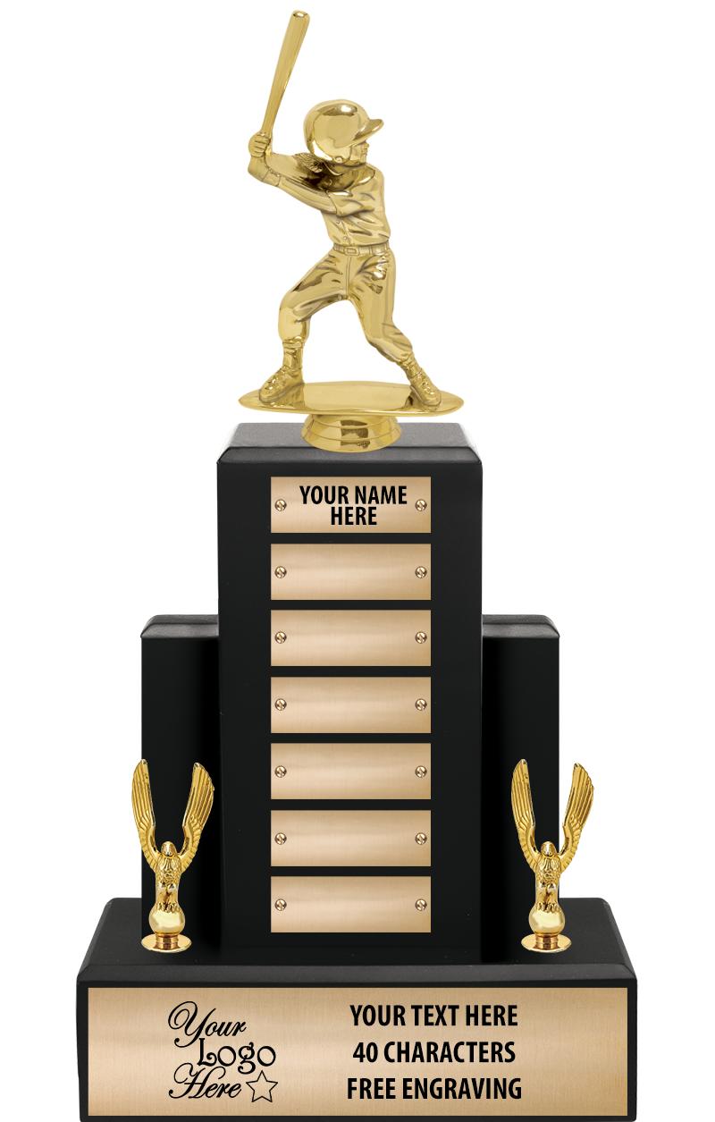15.75" BLACK WOOD PPTL TROPHY