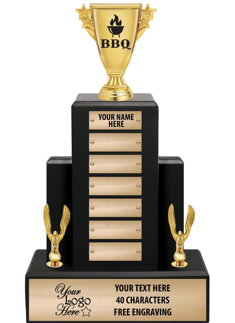 15.75" BLACK WOOD PPTL TROPHY