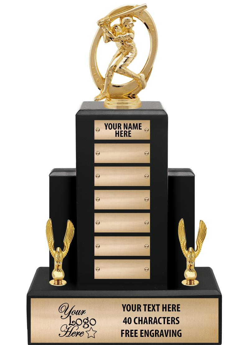 15.75" BLACK WOOD PPTL TROPHY