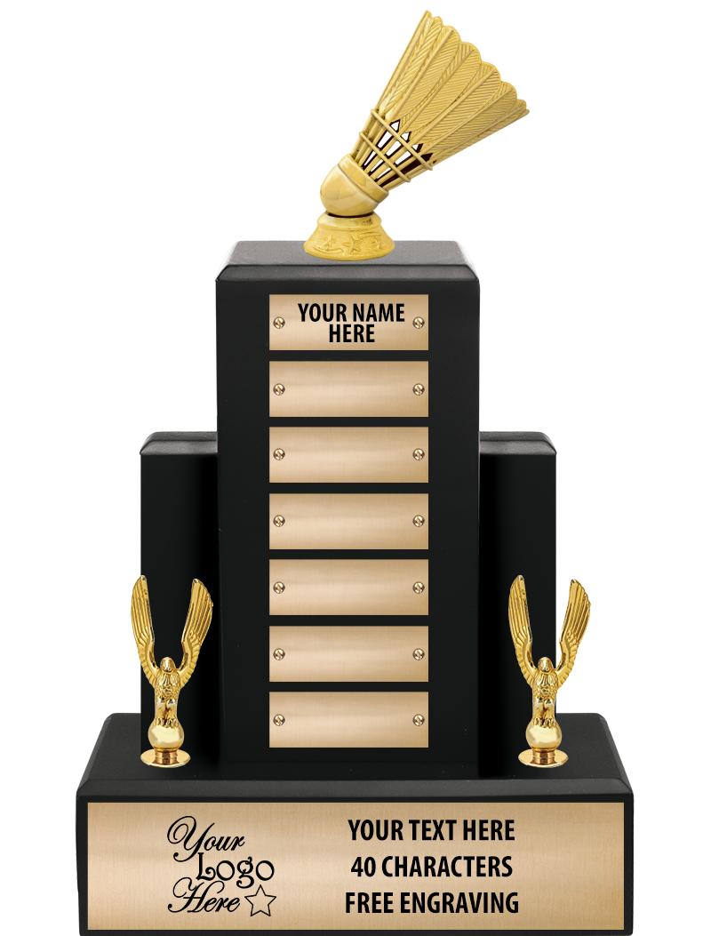 15.75" BLACK WOOD PPTL TROPHY