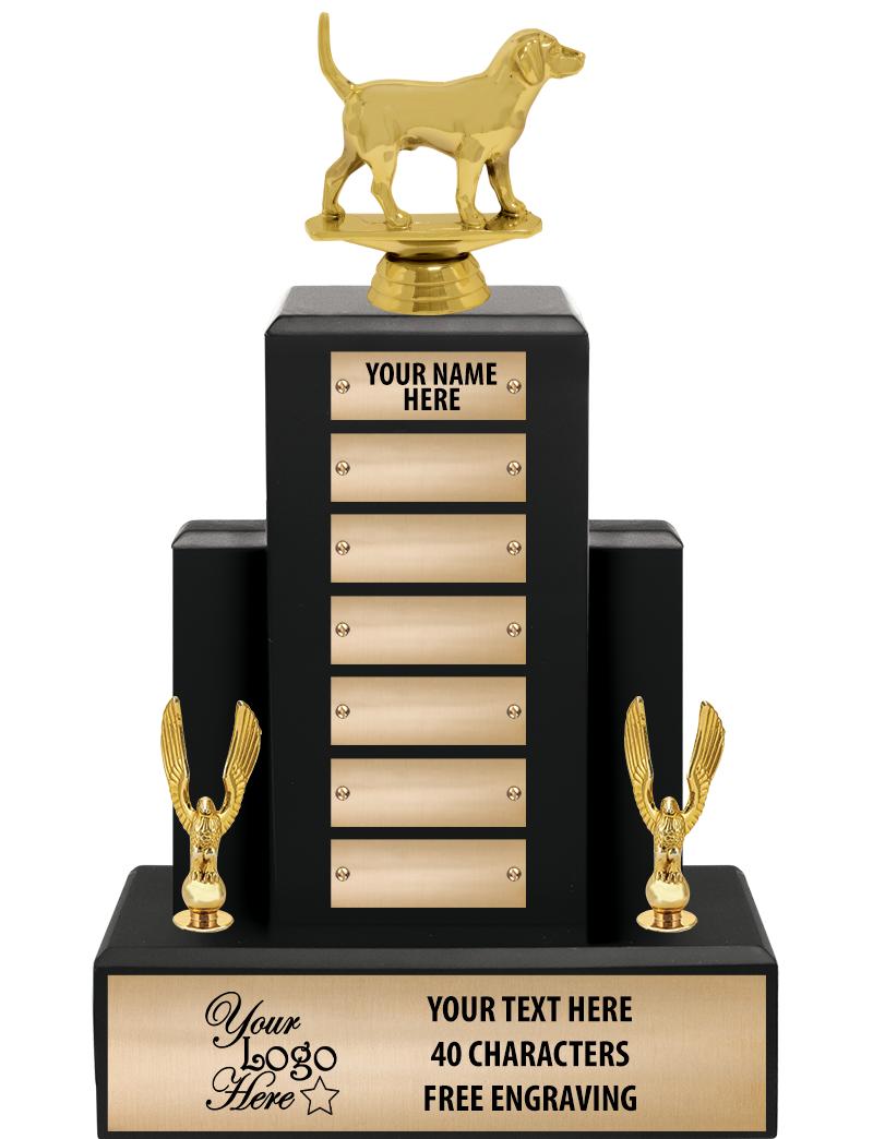 15.75" BLACK WOOD PPTL TROPHY