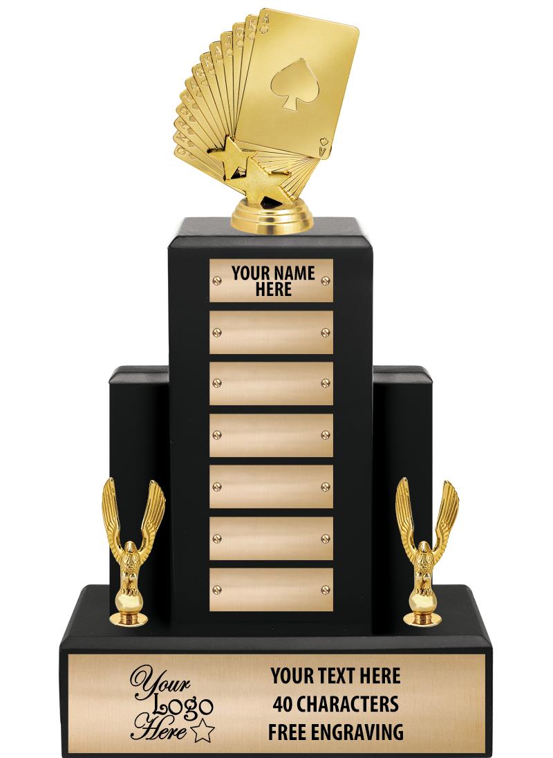 15.75" BLACK WOOD PPTL TROPHY