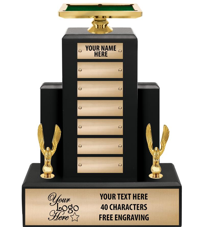 15.75" BLACK WOOD PPTL TROPHY