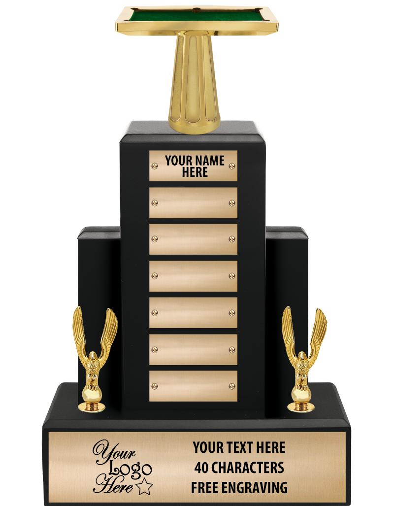 15.75" BLACK WOOD PPTL TROPHY