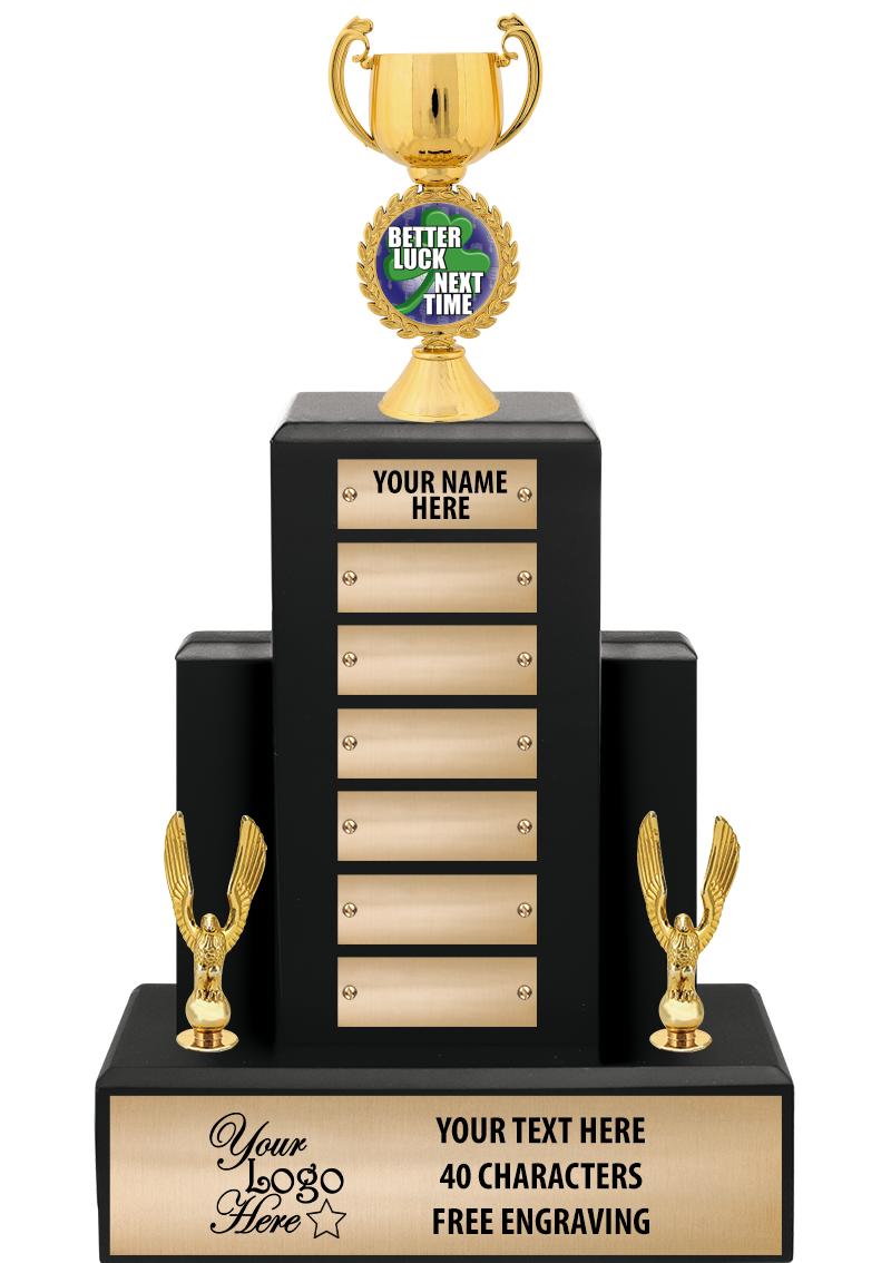 15.75" BLACK WOOD PPTL TROPHY