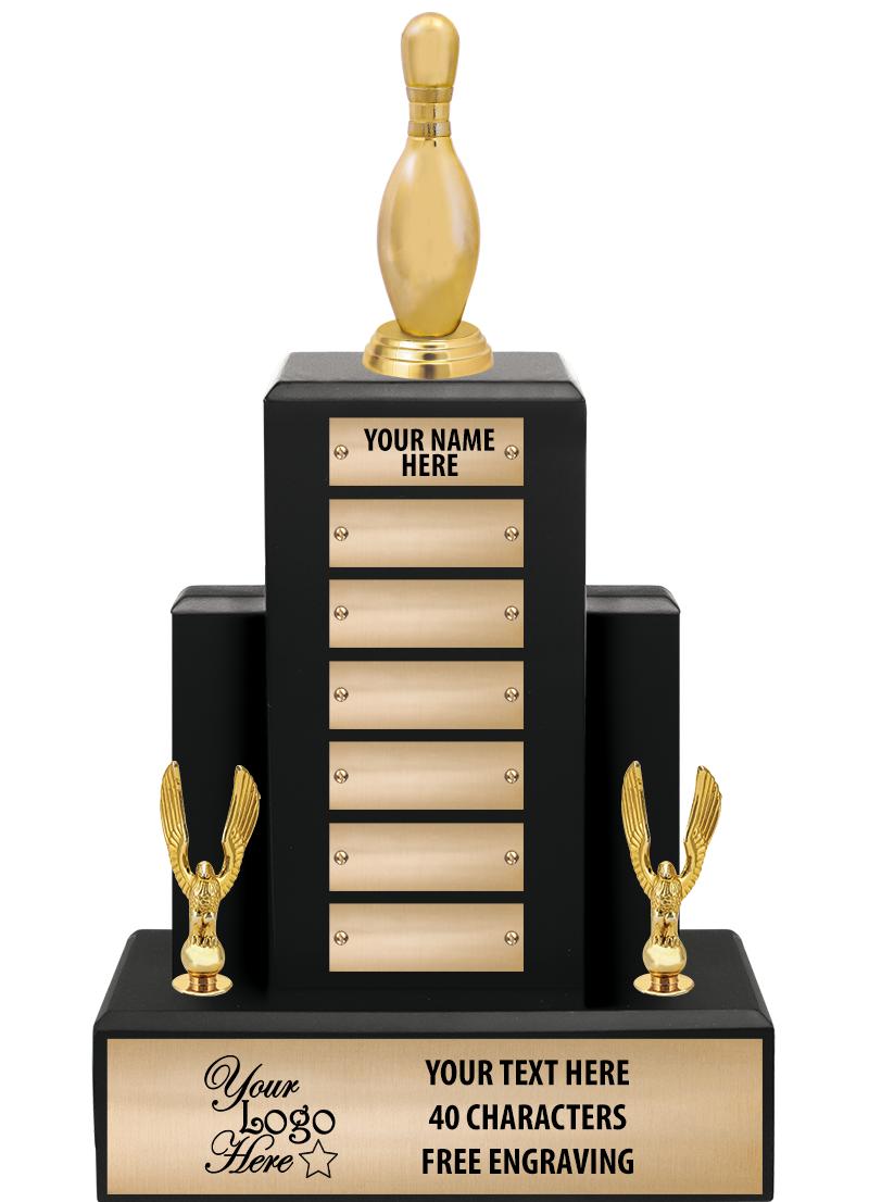 15.75" BLACK WOOD PPTL TROPHY