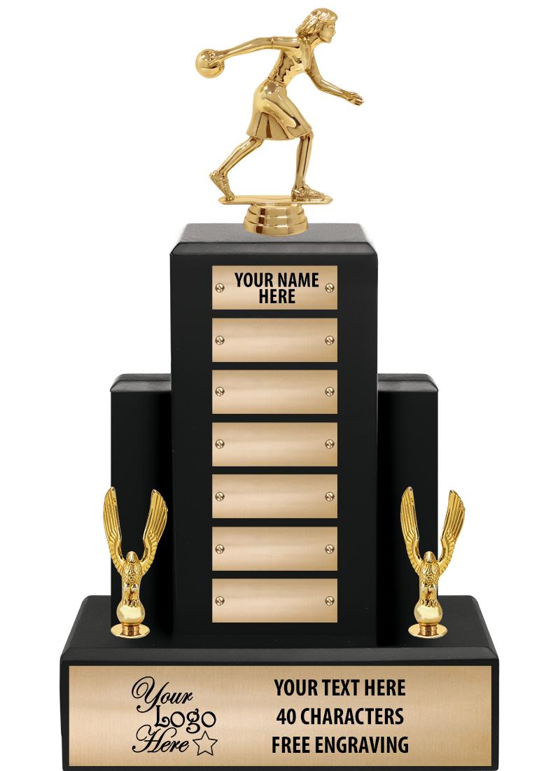 15.75" BLACK WOOD PPTL TROPHY