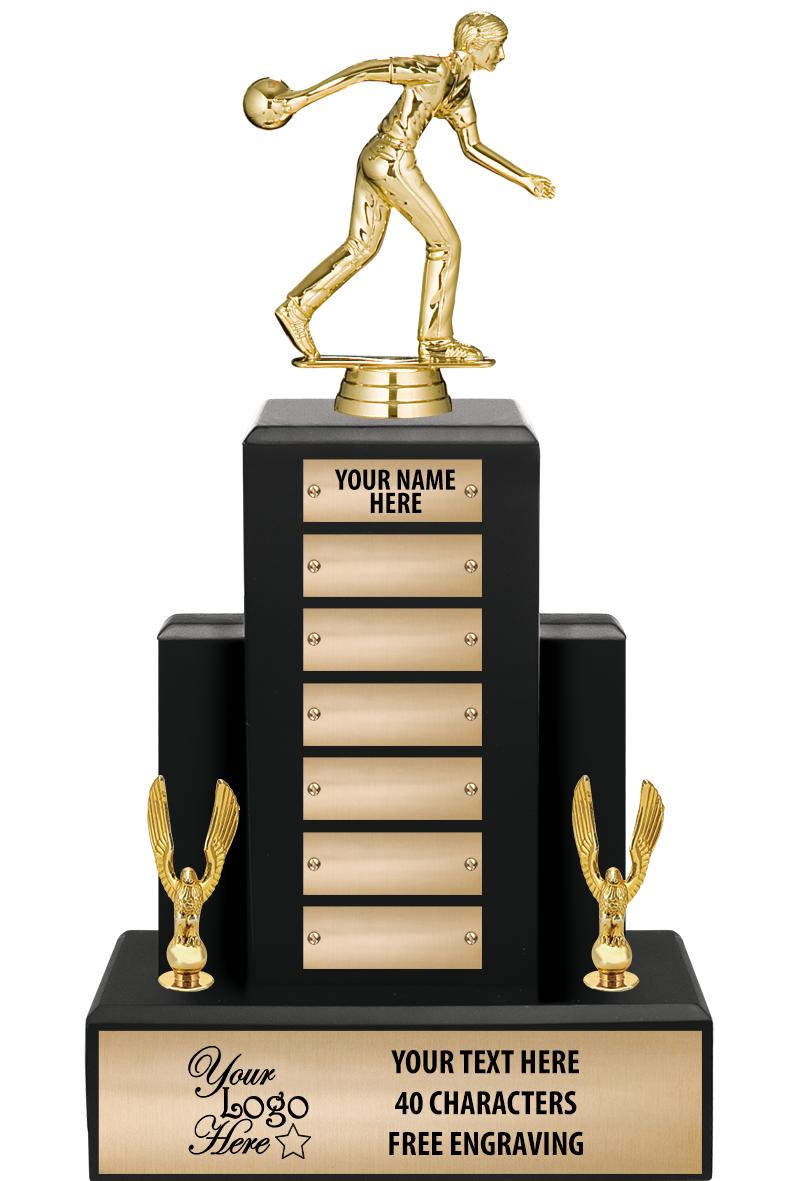 15.75" BLACK WOOD PPTL TROPHY