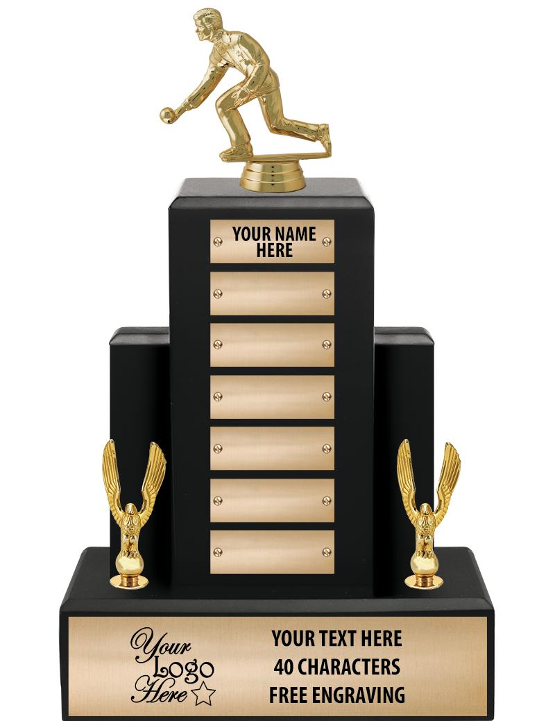 15.75" BLACK WOOD PPTL TROPHY