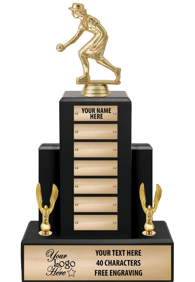 15.75" BLACK WOOD PPTL TROPHY