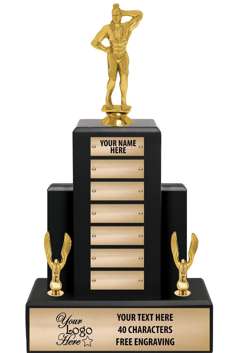 15.75" BLACK WOOD PPTL TROPHY