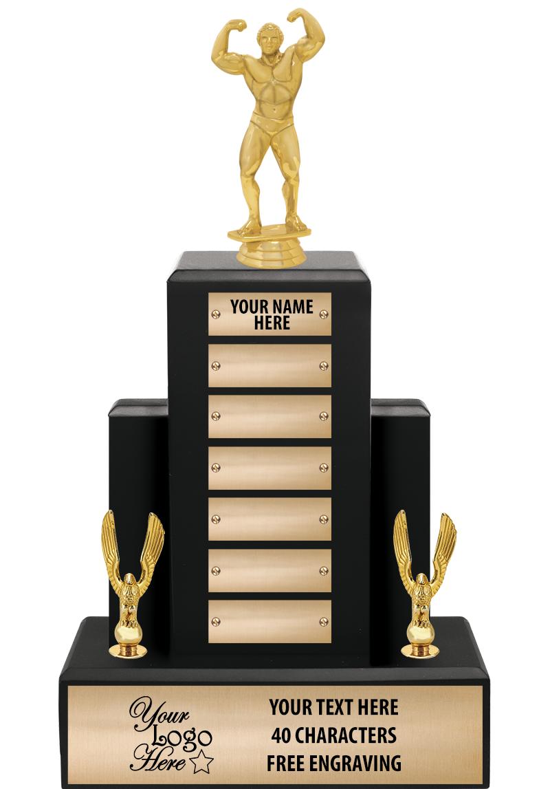 15.75" BLACK WOOD PPTL TROPHY