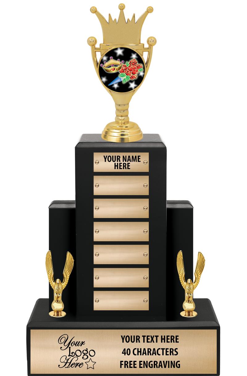 15.75" BLACK WOOD PPTL TROPHY