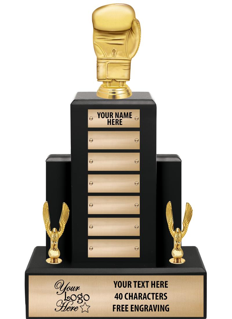 15.75" BLACK WOOD PPTL TROPHY