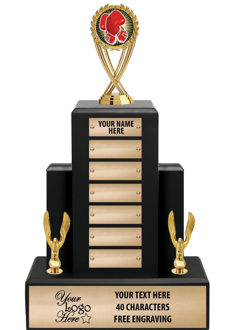 15.75" BLACK WOOD PPTL TROPHY