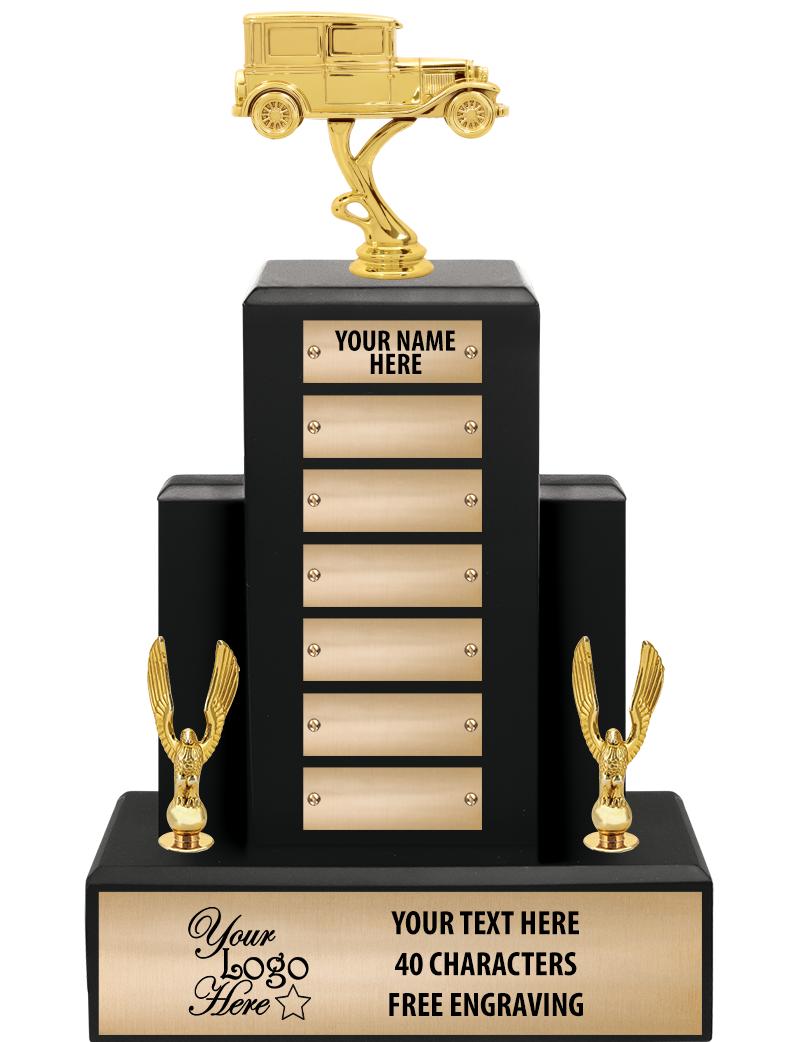 15.75" BLACK WOOD PPTL TROPHY