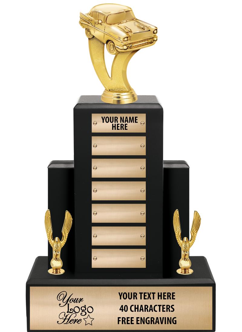 15.75" BLACK WOOD PPTL TROPHY